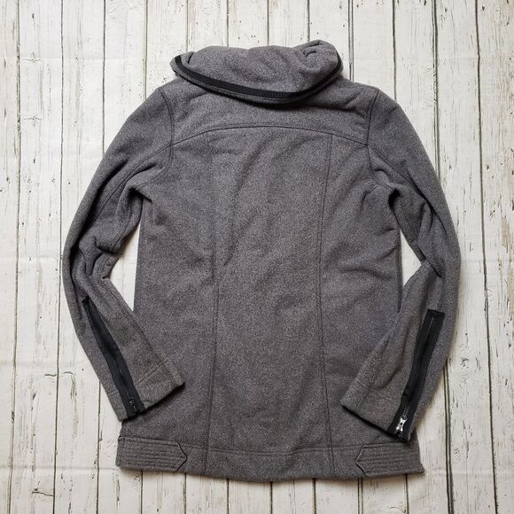 Lululemon Grey Fleece Moto Jacket Size 4 - Picture 9 of 13
